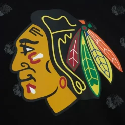 Men Mitchell & Ness Hoodies & Sweatshirts-Aop Fleece Hoodie Chicago Blackhawks