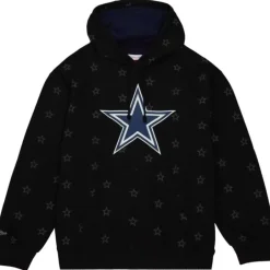 Men Mitchell & Ness Hoodies & Sweatshirts-Aop Fleece Hoodie Dallas Cowboys