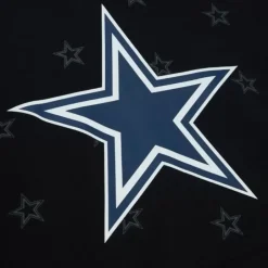 Men Mitchell & Ness Hoodies & Sweatshirts-Aop Fleece Hoodie Dallas Cowboys