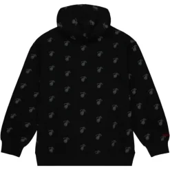 Men Mitchell & Ness Hoodies & Sweatshirts-Aop Fleece Hoodie Miami Heat
