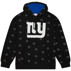 Men Mitchell & Ness Hoodies & Sweatshirts-Aop Fleece Hoodie New York Giants
