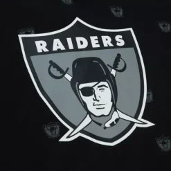 Men Mitchell & Ness Hoodies & Sweatshirts-Aop Fleece Hoodie Oakland Raiders