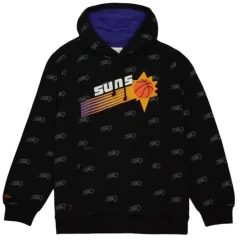 Men Mitchell & Ness Hoodies & Sweatshirts-Aop Fleece Hoodie Phoenix Suns