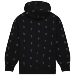 Men Mitchell & Ness Hoodies & Sweatshirts-Aop Fleece Hoodie Seattle Kraken