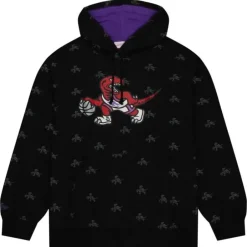 Men Mitchell & Ness Hoodies & Sweatshirts-Aop Fleece Hoodie Toronto Raptors