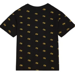 Men Mitchell & Ness T-Shirts & Tops-Aop Ss Top Georgia Tech
