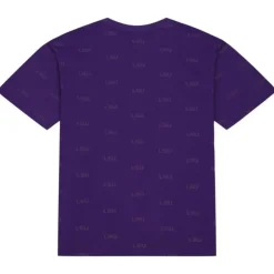 Men Mitchell & Ness T-Shirts & Tops-Aop Ss Top Louisiana State University