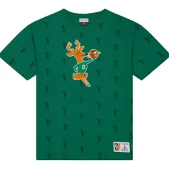 Men Mitchell & Ness T-Shirts & Tops-Aop S/S Top Milwaukee Bucks