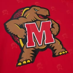 Men Mitchell & Ness T-Shirts & Tops-Aop Ss Top University Of Maryland