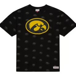 Men Mitchell & Ness T-Shirts & Tops-Aop Ss Top University Of Iowa