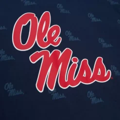 Men Mitchell & Ness T-Shirts & Tops-Aop Ss Top University Of Mississippi