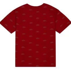 Men Mitchell & Ness T-Shirts & Tops-Aop Ss Top University Of Arkansas