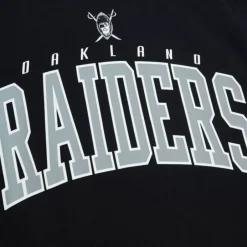 Men Mitchell & Ness Hoodies & Sweatshirts-Arch Team Crew Oakland Raiders