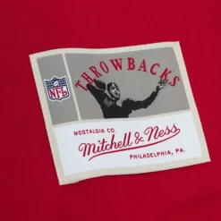Men Mitchell & Ness Hoodies & Sweatshirts-Arch Team Crew San Francisco 49Ers