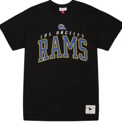Men Mitchell & Ness T-Shirts & Tops-Arch Tee Los Angeles Rams