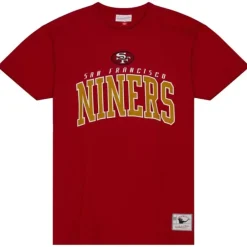 Men Mitchell & Ness T-Shirts & Tops-Arch Tee San Francisco 49Ers