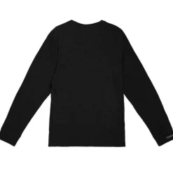 Men Mitchell & Ness T-Shirts & Tops-Arched Logo Lockup Slub Ls Tee Kansas State University