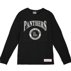 Men Mitchell & Ness T-Shirts & Tops-Arched Logo Lockup Slub Ls Tee Prairie View A&M University