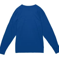 Men Mitchell & Ness T-Shirts & Tops-Arched Logo Lockup Slub Ls Tee University Of Kentucky