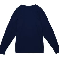 Men Mitchell & Ness T-Shirts & Tops-Arched Logo Slub Ls Tee New York Yankees