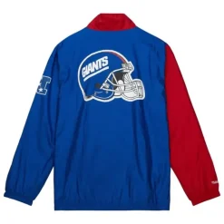 Men Mitchell & Ness Jackets & Outerwear-Arched Retro Lined Windbreaker New York Giants