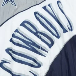 Men Mitchell & Ness Jackets & Outerwear-Arched Retro Lined Windbreaker Dallas Cowboys