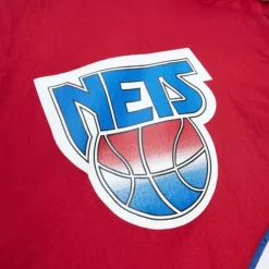 Men Mitchell & Ness Jackets & Outerwear-Arched Retro Lined Windbreaker New Jersey Nets