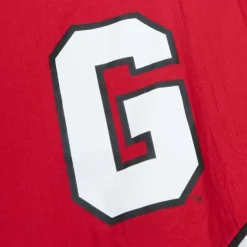 Men Mitchell & Ness Jackets & Outerwear-Arched Retro Lined Windbreaker University Of Georgia