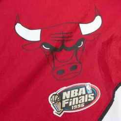 Men Mitchell & Ness Jackets & Outerwear-Arched Retro Lined Windbreaker Chicago Bulls