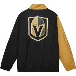 Men Mitchell & Ness Jackets & Outerwear-Arched Retro Lined Windbreaker Vegas Golden Knights