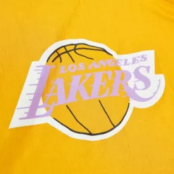 Men Mitchell & Ness Jackets & Outerwear-Arched Retro Lined Windbreaker Los Angeles Lakers