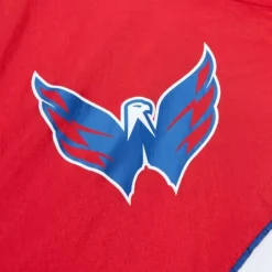 Men Mitchell & Ness Jackets & Outerwear-Arched Retro Lined Windbreaker Washington Capitals