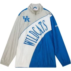 Men Mitchell & Ness Jackets & Outerwear-Arched Retro Lined Windbreaker University Of Kentucky