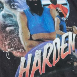 Men Mitchell & Ness T-Shirts & Tops-Asg Concert Tee Players Association James Harden