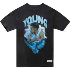 Men Mitchell & Ness T-Shirts & Tops-Asg Concert Tee Players Association Trae Young