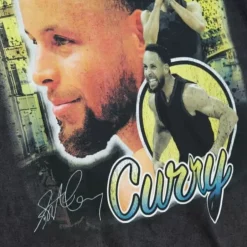 Men Mitchell & Ness T-Shirts & Tops-Asg Concert Tee Players Association Stephen Curry