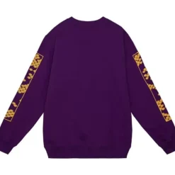 Men Mitchell & Ness Hoodies & Sweatshirts-Asian Heritage Crew 5.0 Los Angeles Lakers
