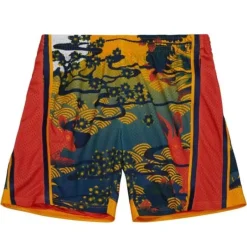 Men Mitchell & Ness Shorts-Asian Heritage Swingman Golden State Warriors 2009 Shorts 5.0