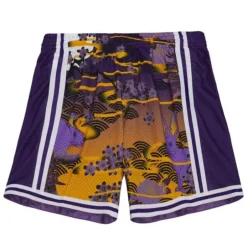 Men Mitchell & Ness Shorts-Asian Heritage Swingman Los Angeles Lakers 1996 Shorts 5.0