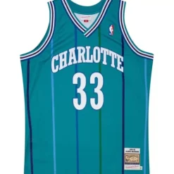 Mitchell & Ness Nba Authentic-Authentic Alonzo Mourning Charlotte Hornets Road 1992-93 Jersey