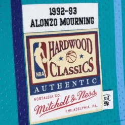 Mitchell & Ness Nba Authentic-Authentic Alonzo Mourning Charlotte Hornets Road 1992-93 Jersey