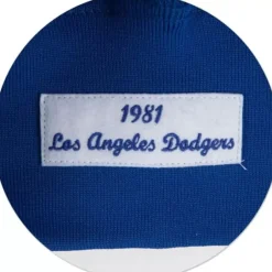Men Mitchell & Ness Jackets & Outerwear-Authentic Bp Jacket Los Angeles Dodgers 1981