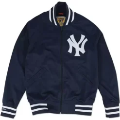 Men Mitchell & Ness Jackets & Outerwear-Authentic Bp Jacket New York Yankees 1988