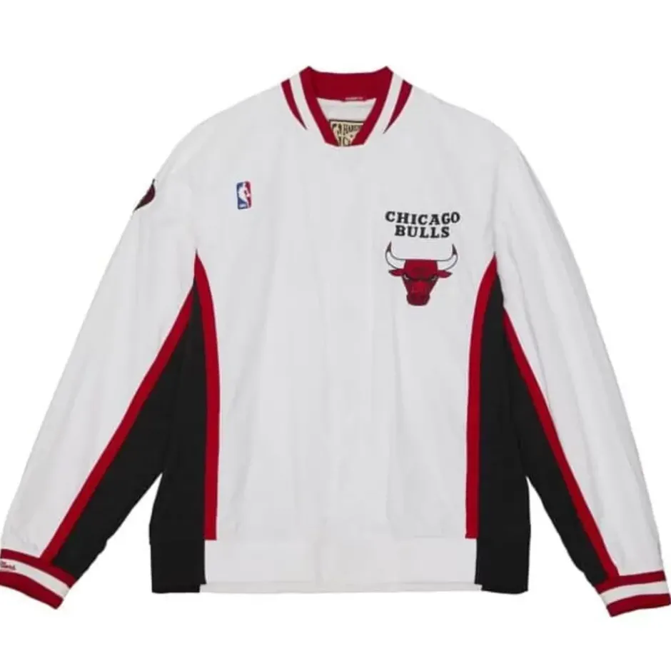 Men Mitchell & Ness Jackets & Outerwear-Authentic Chicago Bulls Finals 1997-98 Warm Up Jacket