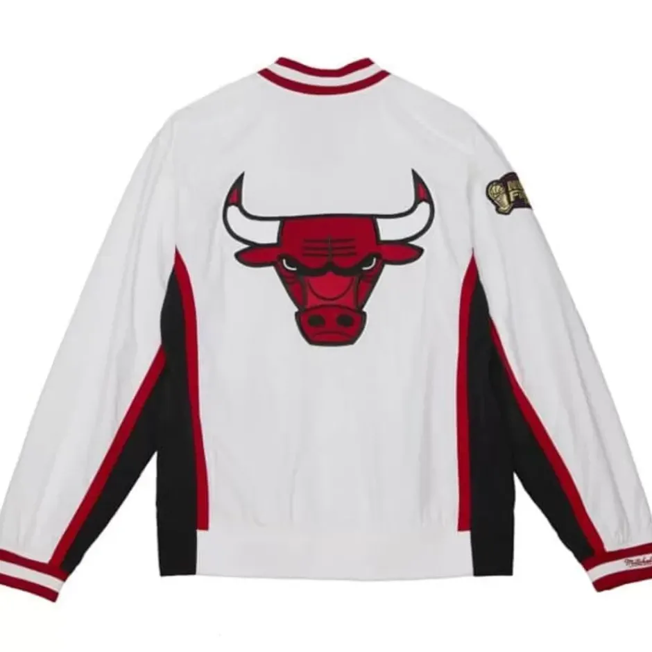 Men Mitchell & Ness Jackets & Outerwear-Authentic Chicago Bulls Finals 1997-98 Warm Up Jacket