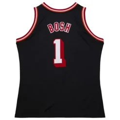 Mitchell & Ness Nba Authentic-Authentic Chris Bosh Miami Heat Dark Hwc 2013-14 Jersey
