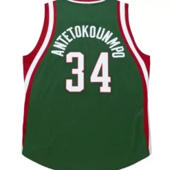 Mitchell & Ness Nba Authentic-Authentic Giannis Antetokounmpo Milwaukee Bucks Road 2013-14 Jersey