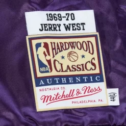 Men Mitchell & Ness Jackets & Outerwear-Authentic Jerry West Los Angeles Lakers 1969-70 Shooting Shirt