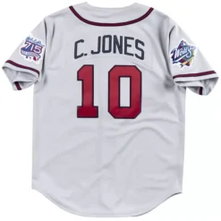 Mitchell & Ness Mlb Authentic-Authentic Jersey Atlanta Braves Road 1999 Chipper Jones