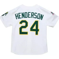 Mitchell & Ness Mlb Authentic-Authentic Jersey Oakland Athletics Home 1990 Rickey Henderson
